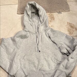 lululemon athletica Light Gray Zip Hoodie